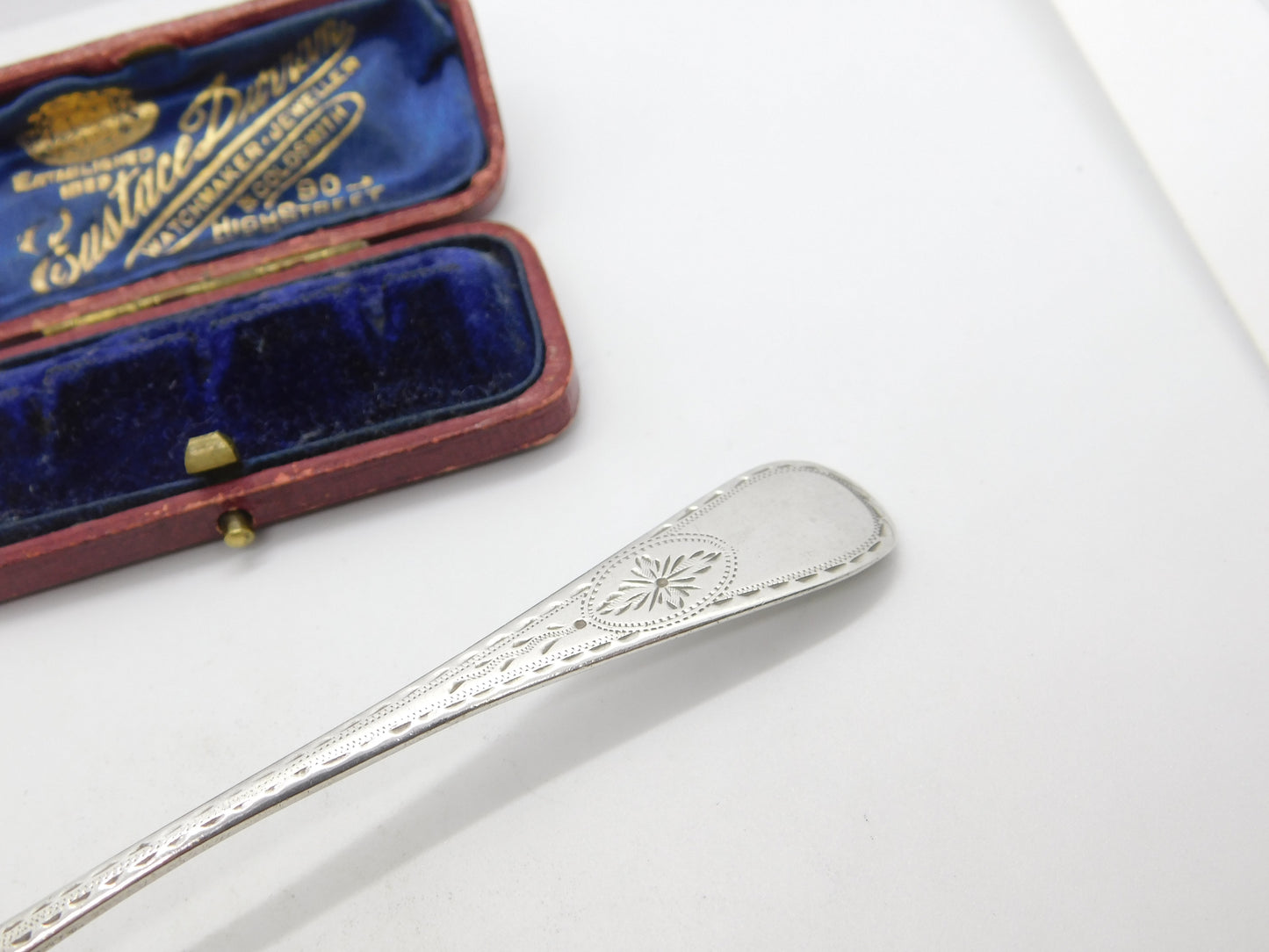 Scottish Provincial Montrose Sterling Silver Bright Cut Spoon Peter Lambert 1823