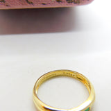 9ct Yellow Gold, Emerald & Diamond Crossover Band Ring Vintage c1980 Sheffield