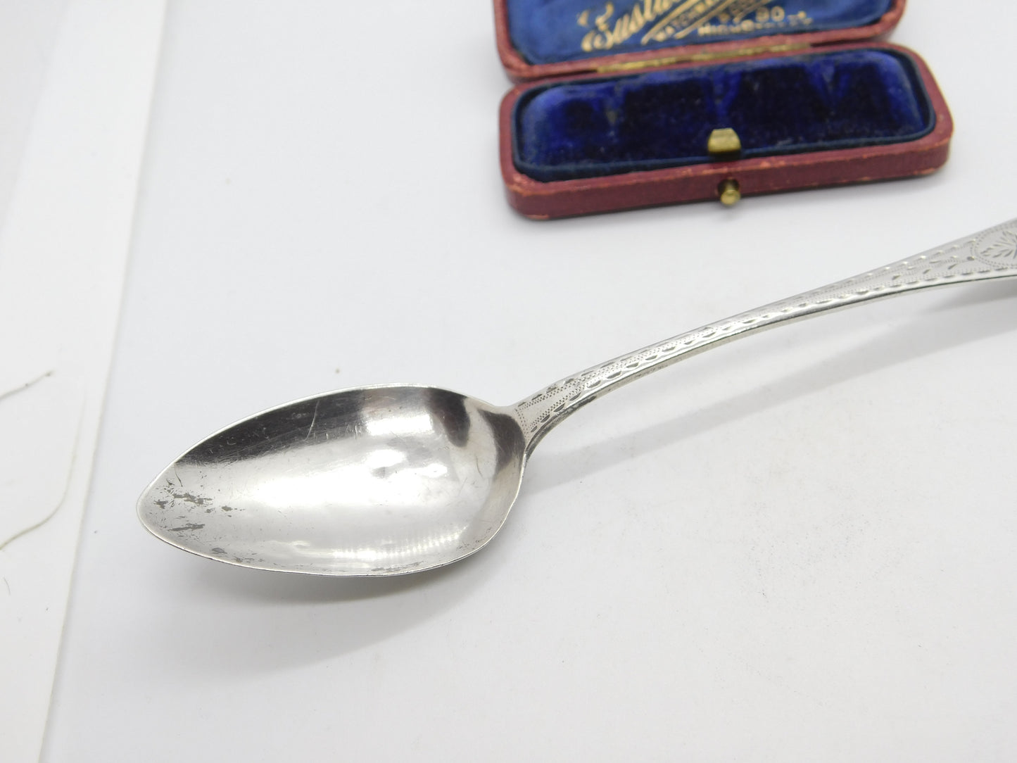 Scottish Provincial Montrose Sterling Silver Bright Cut Spoon Peter Lambert 1823