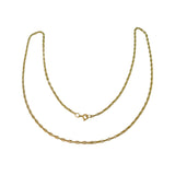 9ct Yellow Gold Anchor Link Chain Necklace Vintage c1970 58cm Length