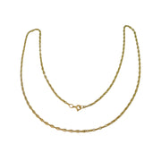 9ct Yellow Gold Anchor Link Chain Necklace Vintage c1970 58cm Length