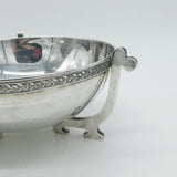 George V Large Sterling Silver Viking Style Fruit Bowl Antique 1922 Birmingham