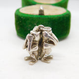 Sterling Silver See No Evil, Hear No Evil, Speak No Evil Charm Vintage c1970