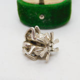 Sterling Silver See No Evil, Hear No Evil, Speak No Evil Charm Vintage c1970