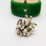 Sterling Silver See No Evil, Hear No Evil, Speak No Evil Charm Vintage c1970