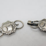 Danish .830 Grade Silver Viking Ship Panel Bracelet Vintage c1960 F. Hansen