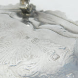 George III Sterling Silver Tiger Crest Salver Dish Antique 1782 London