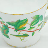 Victorian Painted China Tea Cup & Saucer Presentation to Mrs Tickelpenny 1882