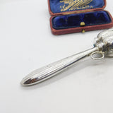 Edwardian Sterling Silver 'Peter Rabbit' Novelty Baby Rattle Antique c1910