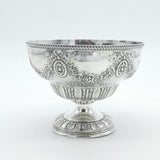 Edwardian Sterling Silver Floral Pattern Rose Bowl Antique 1903 Sheffield