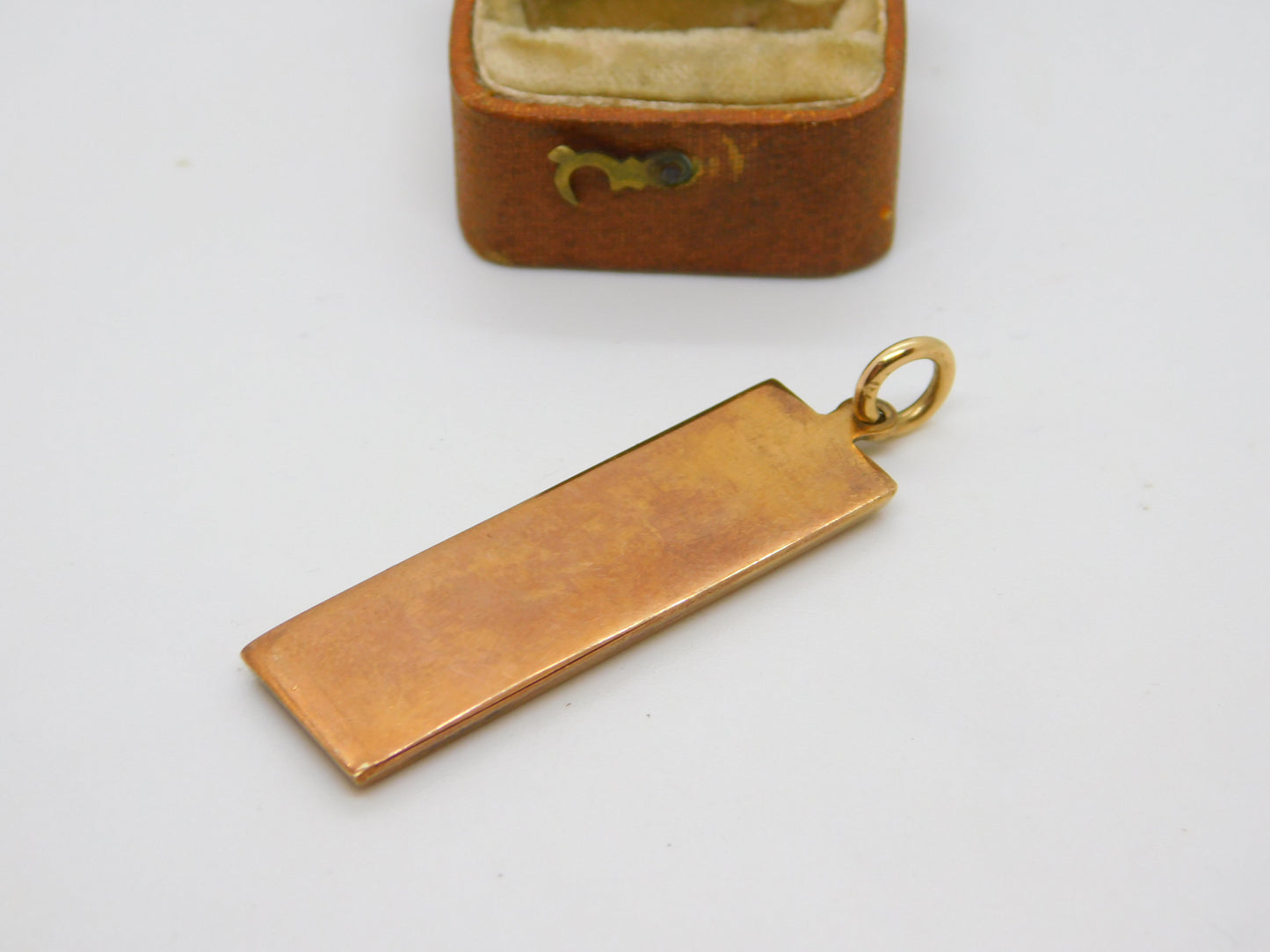 9ct Yellow Gold Bullion Bar Ingot Drop Pendant Vintage 1979 Sheffield