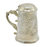 Edwardian Sterling Silver Miniature Tankard Stein Antique 1910 Chester