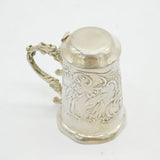 Edwardian Sterling Silver Miniature Tankard Stein Antique 1910 Chester