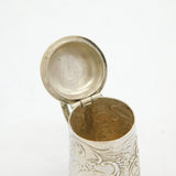 Edwardian Sterling Silver Miniature Tankard Stein Antique 1910 Chester