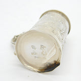 Edwardian Sterling Silver Miniature Tankard Stein Antique 1910 Chester