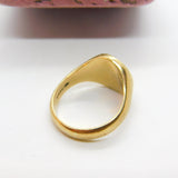 Large 9ct Gold 'Aut Pax Aut Bellum' Clan Gunn Family Intaglio Seal Signet Ring