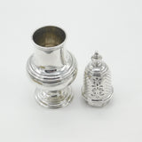 Large George II Early Sterling Silver Muffineer Caster London 1743 Antique