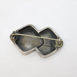 Victorian Sterling Silver, Two-Tone Gold Woodpecker & Swallow Brooch Antique c1860