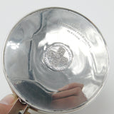 Edwardian Scottish Sterling Silver George II Shilling Coin Christening Mug 1910