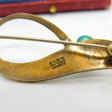 Norwegian Sterling Silver Blue-White Enamel Flower Brooch Aksel Holmsen Antique