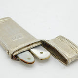 Early-Victorian Sterling Silver Sewing Etui Case Antique 1839 London