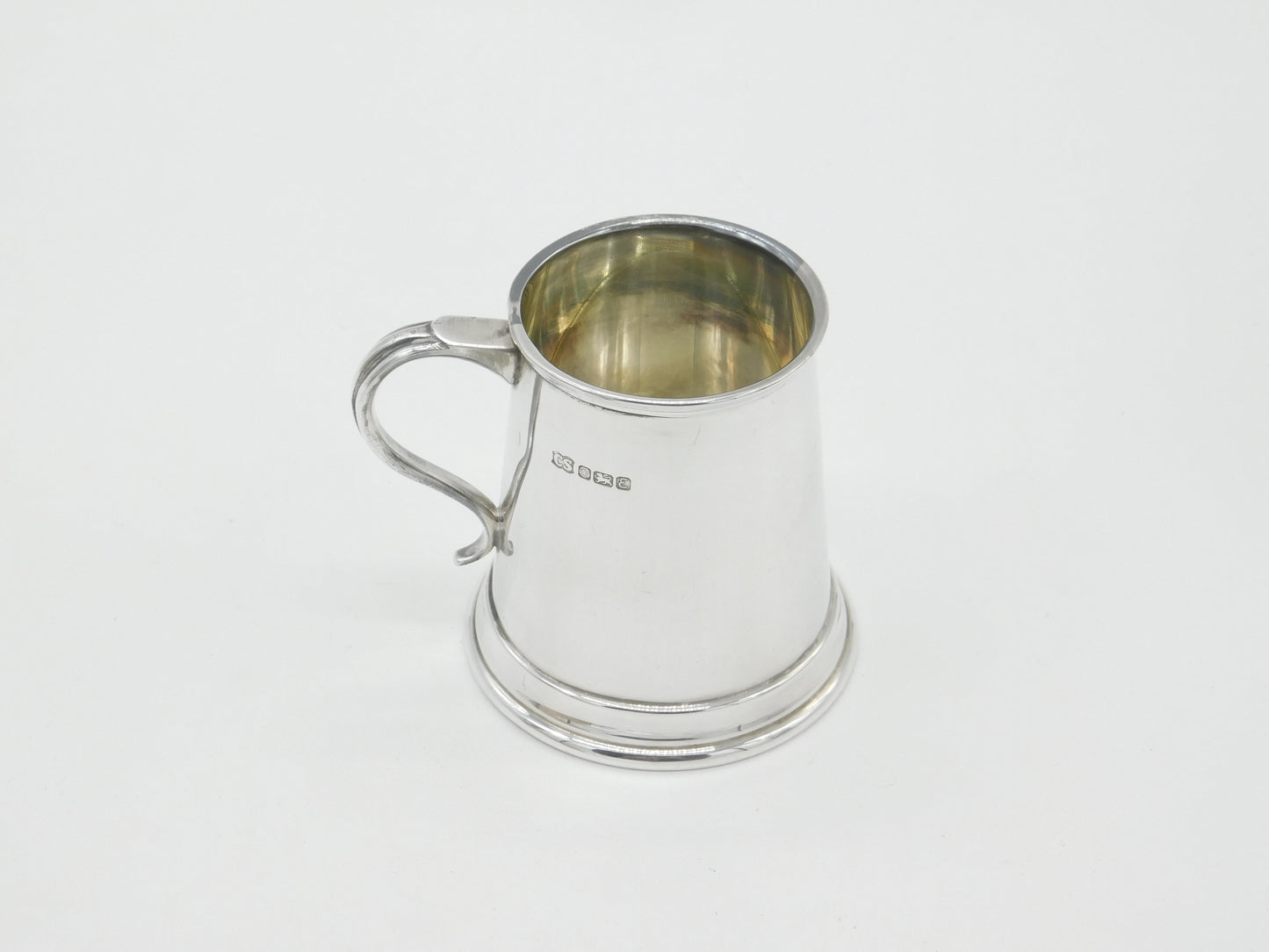 Sterling Silver Tankard Christening Mug 1979 Sheffield Vintage Camelot Silver