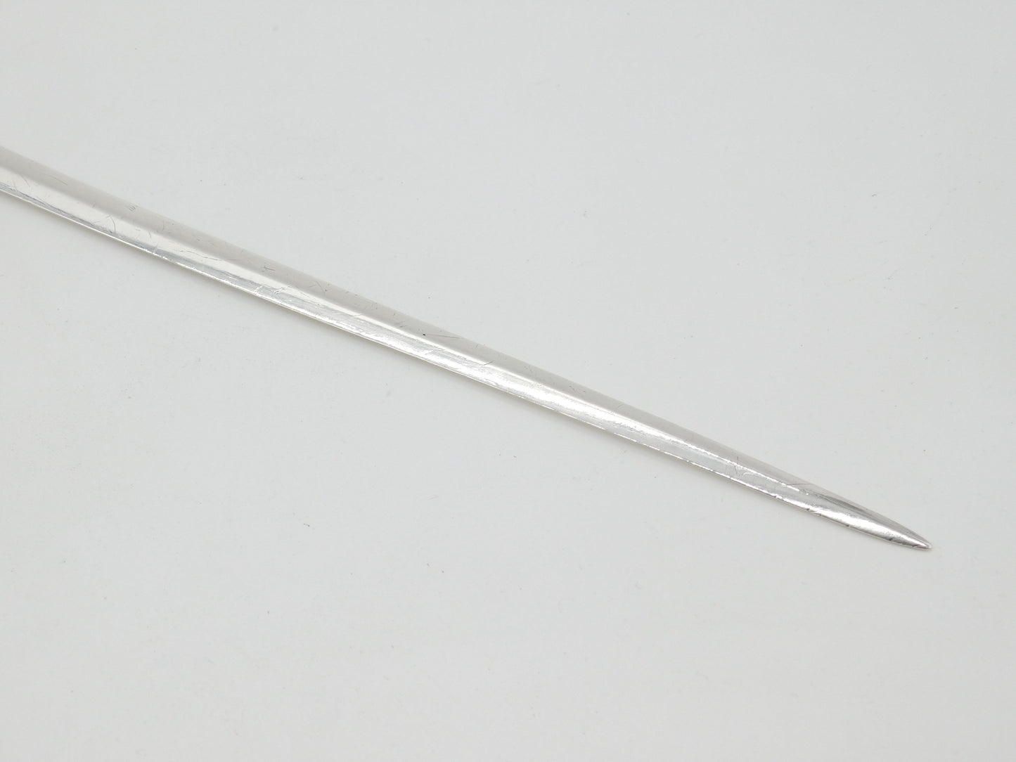 Georgian Sterling Silver Meat Skewer Novelty Crest Antique London 1806