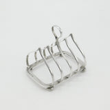 Victorian Sterling Silver Onion Shape Toast Rack 1897 Birmingham Antique