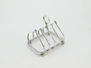 Victorian Sterling Silver Onion Shape Toast Rack 1897 Birmingham Antique
