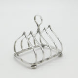 Victorian Sterling Silver Onion Shape Toast Rack 1897 Birmingham Antique