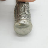 19th Century Burmese Sterling Silver Ornate Parasol or Swat Handle Antique c1880