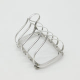 Victorian Sterling Silver Onion Shape Toast Rack 1897 Birmingham Antique