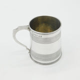 Georgian Sterling Silver Christening Mug or Tankard 1824 London Antique