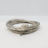 19th Century .835 Silver Articulated Snake Serpent Bangle Bracelet Antique c1880
