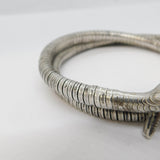 19th Century .835 Silver Articulated Snake Serpent Bangle Bracelet Antique c1880