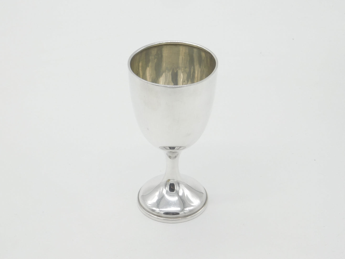 Sterling Silver Minimal Wine Cup or Goblet 1913 Birmingham Antique Art Deco