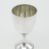 Sterling Silver Minimal Wine Cup or Goblet 1913 Birmingham Antique Art Deco