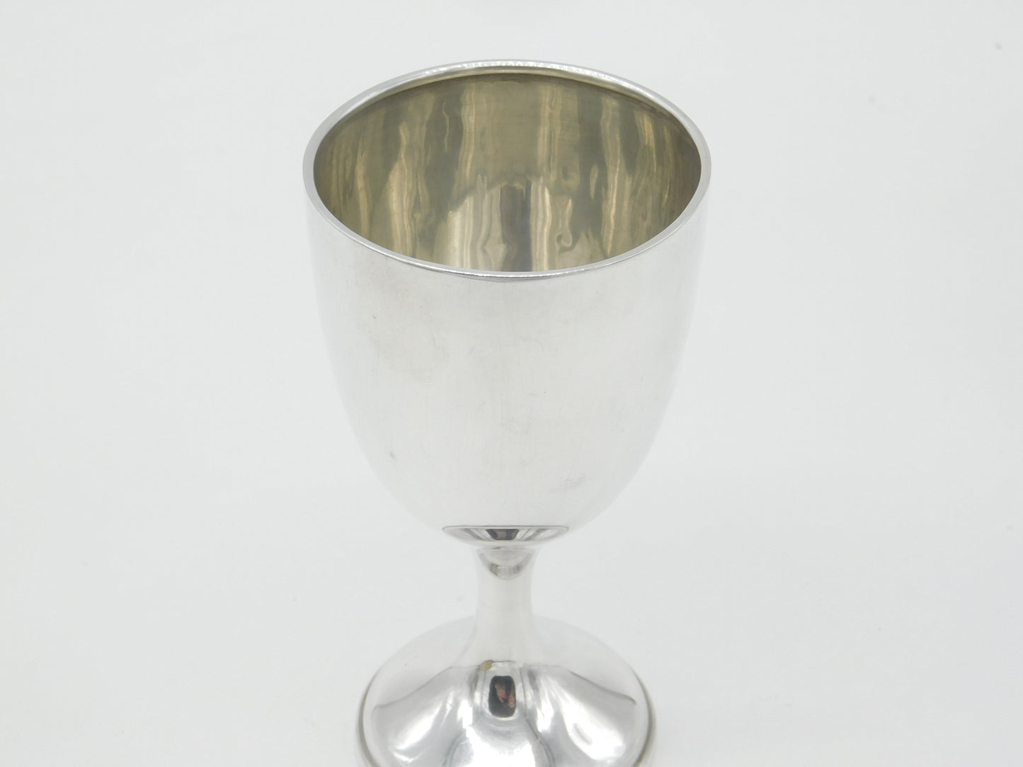 Sterling Silver Minimal Wine Cup or Goblet 1913 Birmingham Antique Art Deco