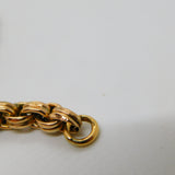 Victorian 9ct Yellow Gold Belcher Link Albert Watch Chain Antique c1890