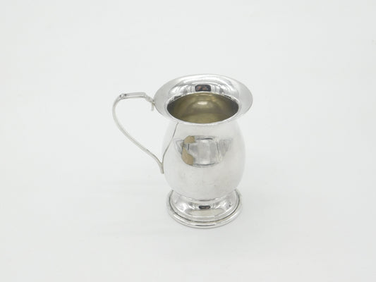 Sterling Silver Minimal Christening Mug Vintage 1977 Birmingham