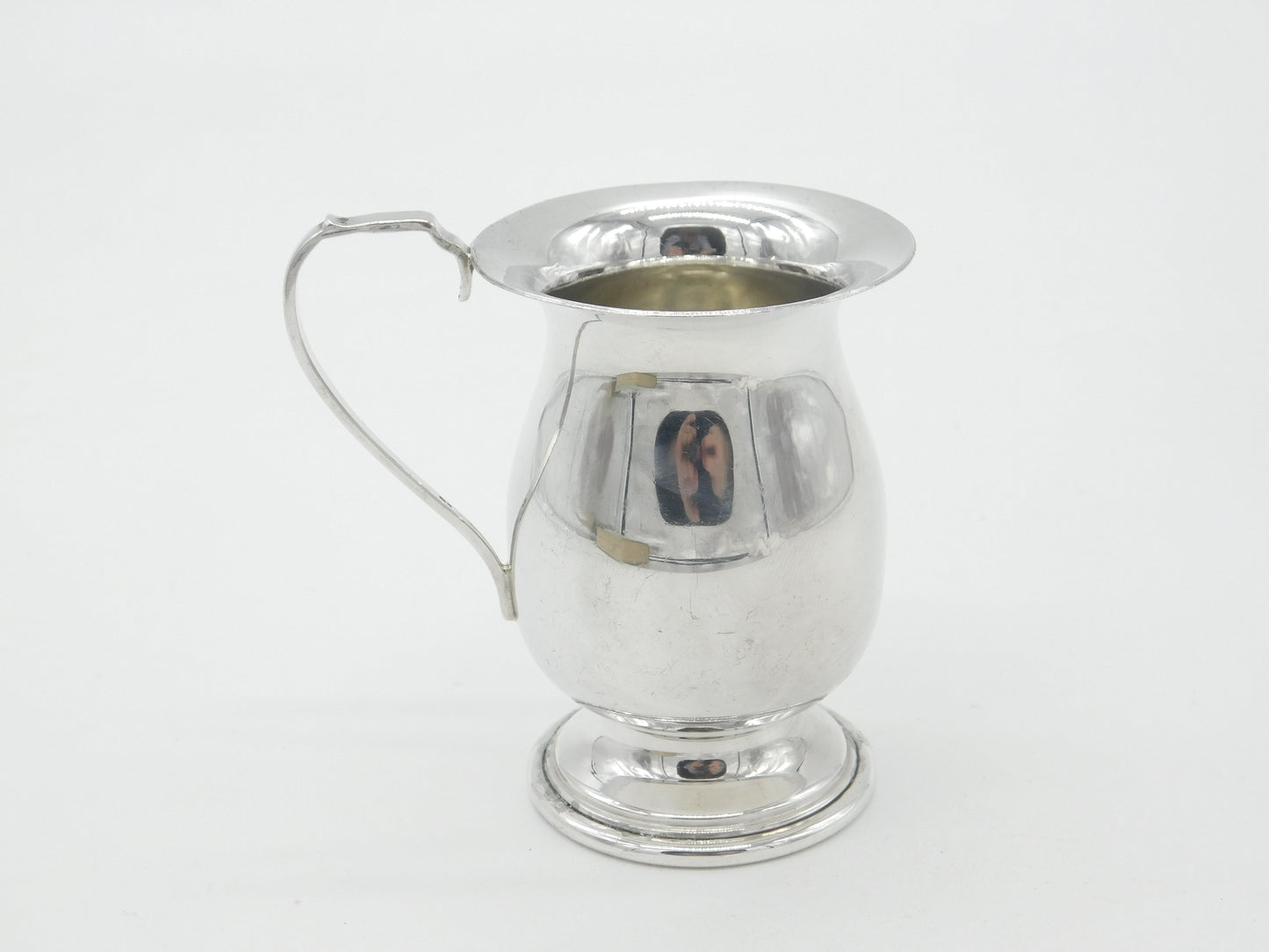 Sterling Silver Minimal Christening Mug Vintage 1977 Birmingham