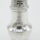 George II Sterling Silver Leopard Crest Caster Muffineer 1749 Antique London