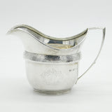 Victorian Sterling Silver Floral Pattern Cream Jug Antique 1880 London