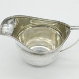 Victorian Sterling Silver Floral Pattern Cream Jug Antique 1880 London
