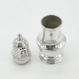 George II Sterling Silver Leopard Crest Caster Muffineer 1749 Antique London