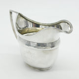 Victorian Sterling Silver Floral Pattern Cream Jug Antique 1880 London