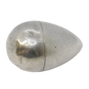 George III Sterling Silver Crested Egg Form Piercing Pot Antique c1790
