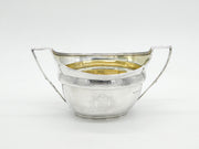 George III Sterling Silver Crested Sugar Bowl Antique 1804 London John Emes