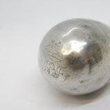 George III Sterling Silver Crested Egg Form Piercing Pot Antique c1790