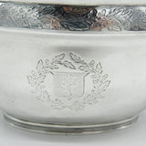 George III Sterling Silver Crested Sugar Bowl Antique 1804 London John Emes